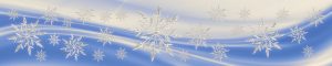 Image is snowflakes against a swirling blue and white background.