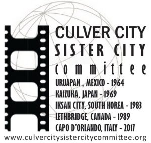 Image is the Culver City Sister City Committee logo.