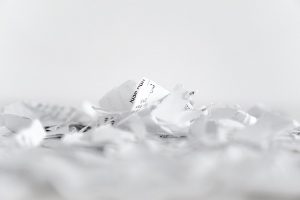 Image is a close up of shredded paper.